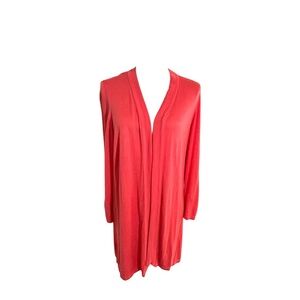Women’s Chico's "Hollie" Open Front
Cardigan in Carnation Coral Size
3 / XL